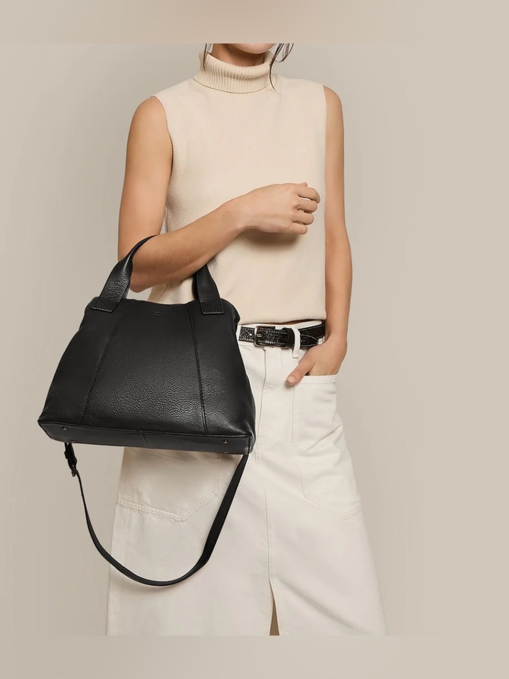 NWT AMERICAN LEATHER CO. Ada Triple Entry Satchel
